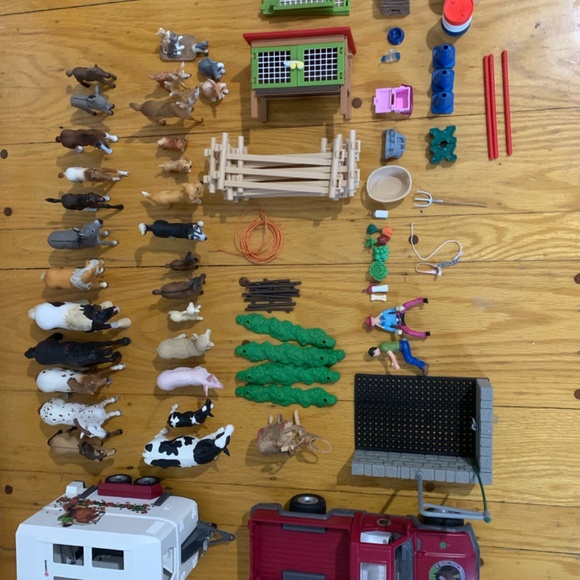 Schleich horse set/farm animals with accessories - Picture 2 of 3